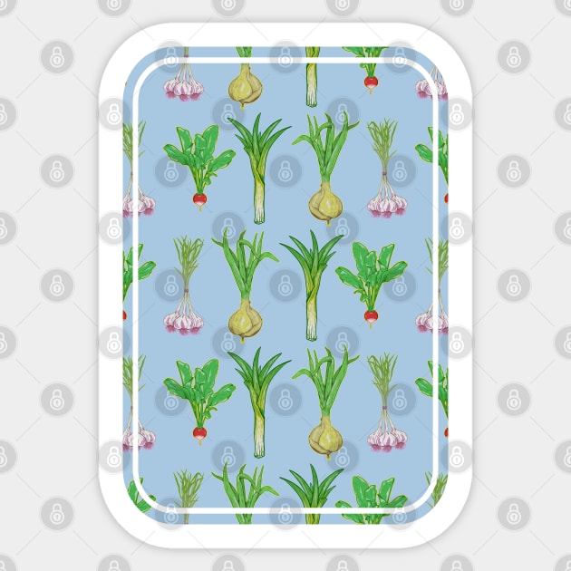 Vegetable Pattern Sticker by mailboxdisco